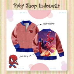 jaket spiderman new  large
